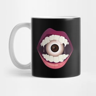 Mouth Biting Evil Eye Mug